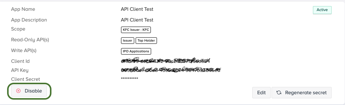 disable app